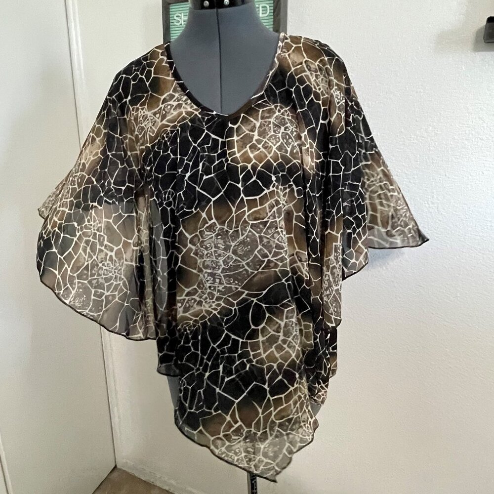 Black and Brown Blouse